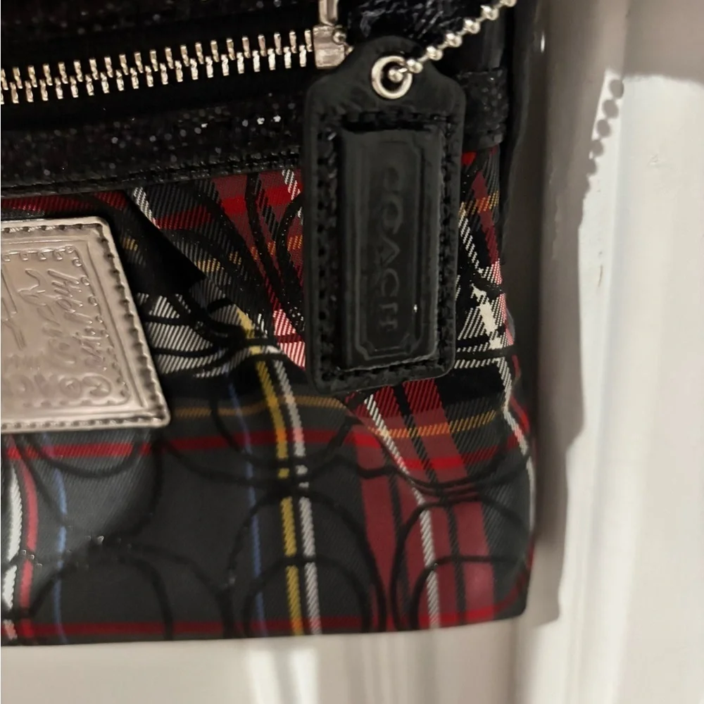 Coach Plaid Tartan Poppy Crossbody Bag